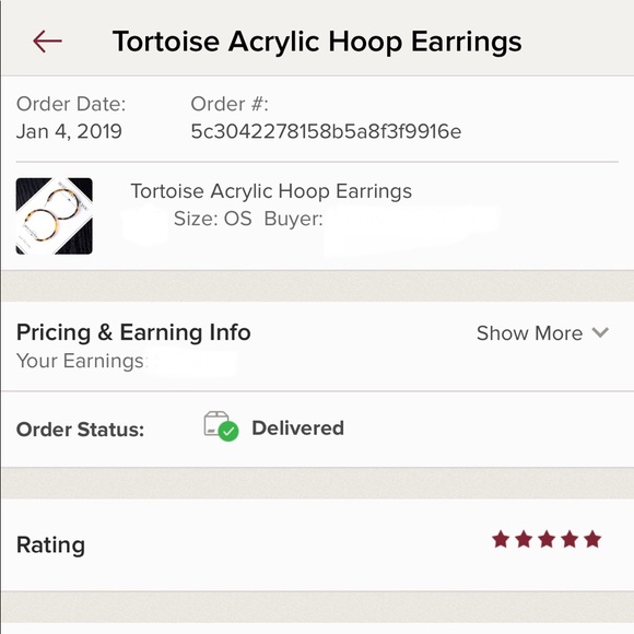 3/$30🖤 Tortoise Acrylic Hoop Earrings - Picture 6 of 6